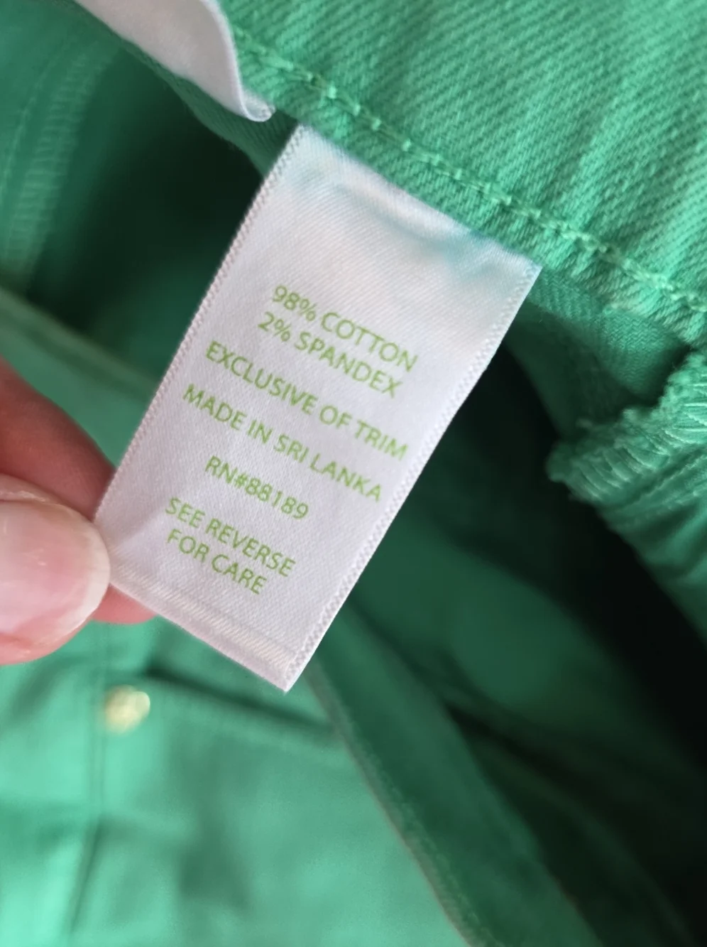 Lilly Pulitzer Worth Straight Leg Jeans Size 8 Pink & Green Frayed Hem Bundle(2) - Picture 12 of 15